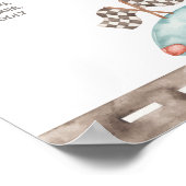 レースカーフォトマイルストーンサイン ポスター (角)