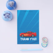 レースカーフレイムボーイの誕生日ありがとうフォールド チラシ (シングル)