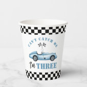 レースカーブルー第3子供の誕生日パーティー 紙コップ (正面)