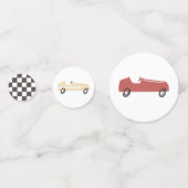 レースカーボーイ誕生日パーティー コンフェッティ (裏面)