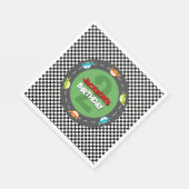 レースカーボーイ誕生日パーティー スタンダードランチョンナプキン (角)