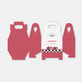 レースカーボーイ誕生日パーティー フェイバーボックス (折り畳みなし)