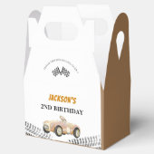 レースカーボーイ誕生日パーティー フェイバーボックス (オープン)