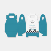 レースカーボーイ誕生日パーティー フェイバーボックス (折り畳みなし)