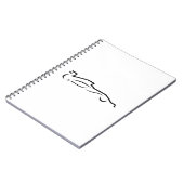 レースカーラインスケッチシルエット ノートブック (左側)