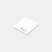 レースカーラインスケッチシルエット ポストイット (アングル)