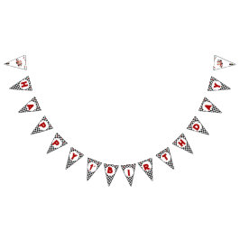 レースカーレーシングキッドの誕生日テーマ バンティングフラッグ