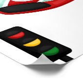 レースカーレーシングキッドの誕生日テーマ ポスター (角)