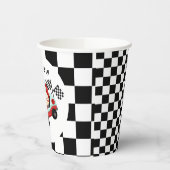 レースカーレーシングキッドの誕生日テーマ 紙コップ (左)
