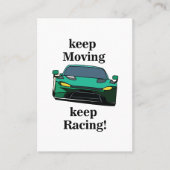 レースカーレーシングスポーツカー 名刺 (正面)