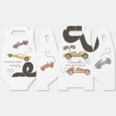 レースカーレーシングテーマパーティーボックス フェイバーボックス (見開き)