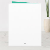 レースカーレーシングレーサー誕生日 カード (裏面)