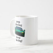 レースカーレーシングレーサー誕生日 コーヒーマグカップ (正面左)