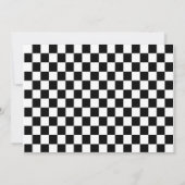 レースカーレースカーブリッチデイボーイズ誕生日招待状 招待状 (裏面)