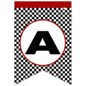 レースカーレース誕生日パーティー バンティングフラッグ (第3の旗)