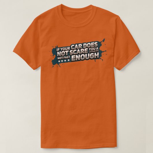 レースカーレース高速スポーツカーのドライバーチューナーギフト Tシャツ (デザイン正面)