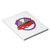 レースカーロゴ ノートパッド (アングル)