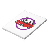 レースカーロゴ ノートパッド (回転)