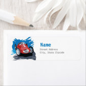 レースカー住所 シール (インサイチュ)