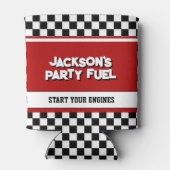 レースカー子供の誕生日パーティー 缶クーラー (裏面)