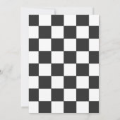 レースカー子供の誕生日招待状 招待状 (裏面)