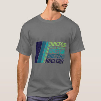レースカー愛好家のためのレーシングカーのクラシックなスペル Tシャツ