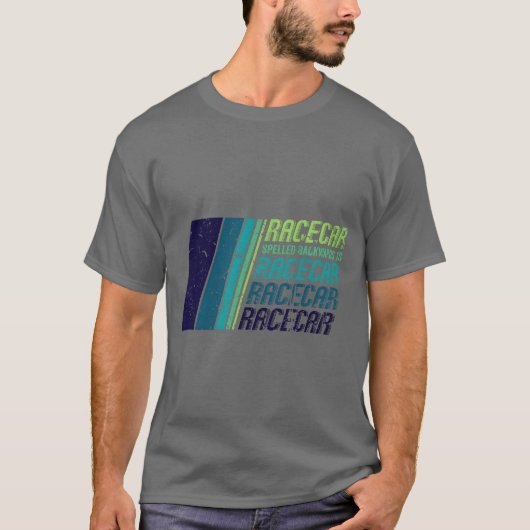 レースカー愛好家のためのレーシングカーのクラシックなスペル Tシャツ (正面)