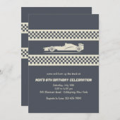レースカー招待状 招待状 (正面/裏面)