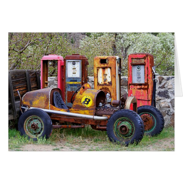 レースカー最終ピッストップト (正面横)