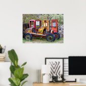 レースカー最終ピッストップト ポスター (ホームオフィス)