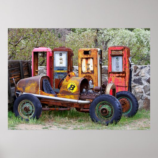 レースカー最終ピッストップト ポスター (正面)