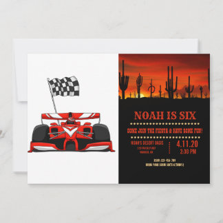 レースカー極端漫画 |背景色の選択 招待状