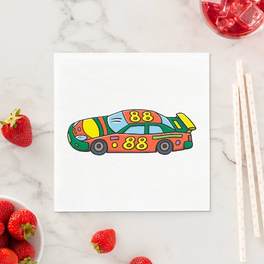 レースカー番号88 スタンダードランチョンナプキン