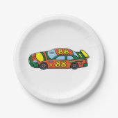 レースカー番号88 ペーパープレート (正面)