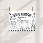 レースカー着色ページレースカー誕生日活動 招待状