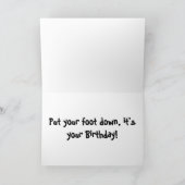 レースカー誕生日カード カード (内部)