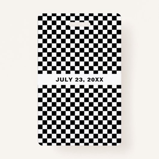 レースカー誕生日パーティピットクルーVIPパス バッジ (裏面)