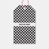 レースカー誕生日パーティーありがとう好意ギフトラベル ギフトタグ (裏面)