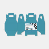 レースカー誕生日パーティー フェイバーボックス (折り畳みなし)