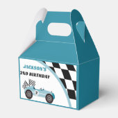 レースカー誕生日パーティー フェイバーボックス (正面サイド)