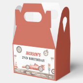 レースカー誕生日パーティー フェイバーボックス (オープン)
