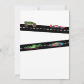 レースカー誕生日パーティー 招待状 (裏面)