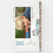 レースカー誕生日写真 横断幕 (縦)