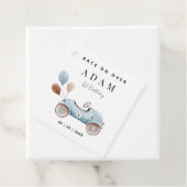 レースカー誕生日招待状、ファーストワン誕生日 フェイバータグ (インサイチュ)