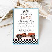 レースカー誕生日招待状 招待状