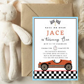レースカー誕生日招待状 招待状