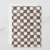 レースカー誕生日招待状 招待状 (裏面)