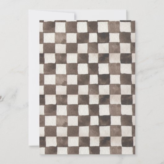 レースカー誕生日招待状 招待状 (裏面)