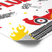 レースカー誕生日2高速伝送流体 ポスター (角)