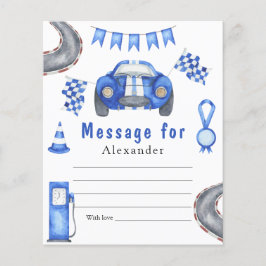 レースカー誕生日- Time Capsule Message